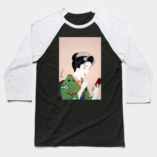 Japanese Woman doing Makeup Baseball T-Shirt